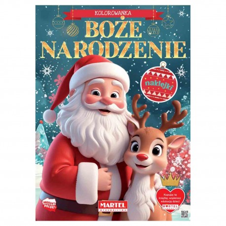 900331 KOLOROWANKA Z NAKLEJKAMI BOŻE NARODZENIE MARTEL