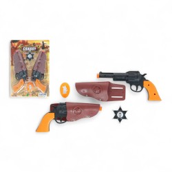 949220 ZESTAW KOWBOJSKI SZERYF REWOLWERY GAZELO