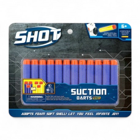 450124 STRZAŁKI PIANKOWE 12 szt. BLISTER GAZELO