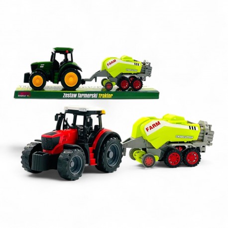 471600 TRAKTOR Z MASZYNĄ ROLNICZĄ - BELARKA 40 CM GAZELO