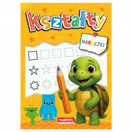 520231 KOLOROWANKA Z NAKLEJKAMI EDU - KSZTAŁTY MARTEL