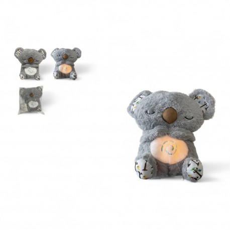489155 ŚREDNI PLUSZAK PLUSZOWA KOALA ODDYCHAJĄCA SZUMIĄCA 28 CM GAZELO