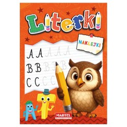 520200 KOLOROWANKA Z NAKLEJKAMI EDU- LITERKI MARTEL