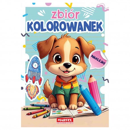 520095 ZBIÓR KOLOROWANEK Z NAKLEJKAMI MARTEL