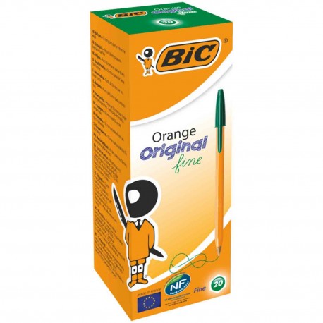 101137 BIC DŁUGOPIS ATRAMENTOWY ORANGE ZIELONY
