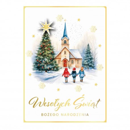 798157 KARNET KARTKA ŚWIĄTECZNA BOŻE NARODZIENIE ARMIN STYLE