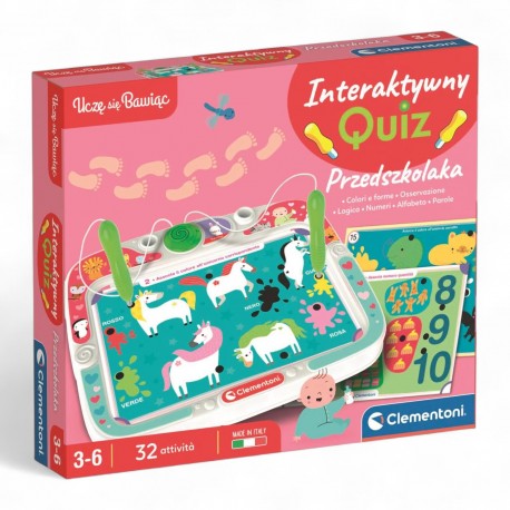 503902 CLEMENTONI INTERAKTYWNY QUIZ PRZEDSZKOLE