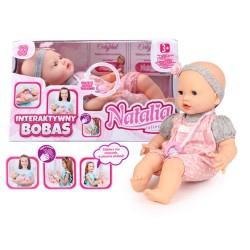 187711 LALKA NATALIA BOBAS MIMICZNY ZE SMOCZKIEM 41 CM ARTYK
