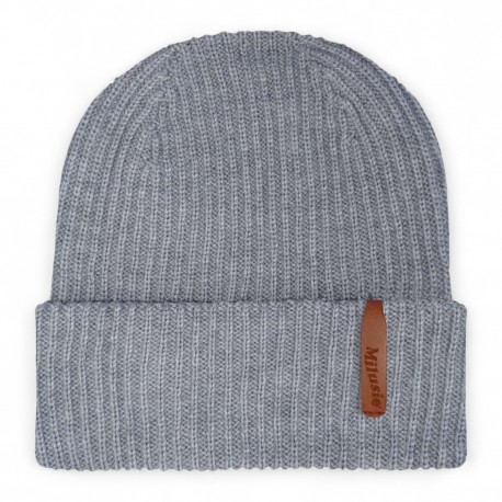 024253 CZAPKA DZIECIĘCA WEŁNIANA 50-56cm SZARY MILUSIE BRAND S.C.