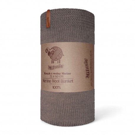 024628 KOC BAWEŁNIANY 75x90CM BRĄZOWY MILUSIE BRAND S.C.