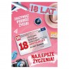 699562 KARNET KARTKA Z ŻYCZENIAMI OSIEMNASTKA + KARTA ARMIN STYLE