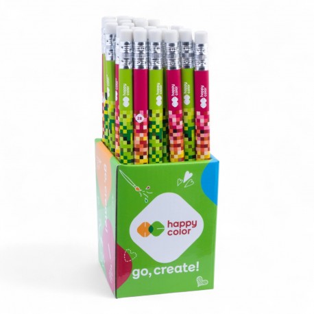 020537 HAPPY COLOR OŁÓWEK TRÓJKĄTNY JUMBO DO NAUKI PISANIA 24 szt. GDD