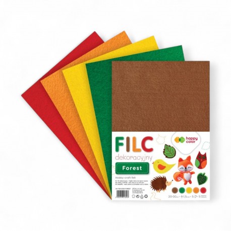 016943 HAPPY COLOR FILC DEKORACYJNY FOREST GDD