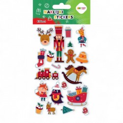 026508 HAPPY COLOR NAKLEJKI ŚWIĄTECZNE XMAS TOYS GDD
