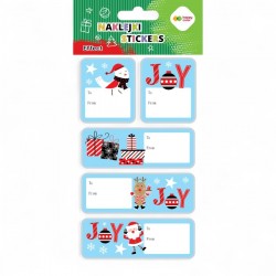 026492 HAPPY COLOR NAKLEJKI ŚWIĄTECZNE XMAS JOY TAG GDD