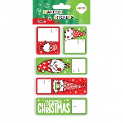 026478 HAPPY COLOR NAKLEJKI ŚWIĄTECZNE GNOME TAG GDD