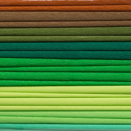 004643 HAPPY COLOR BIBUŁA MARSZCZONA ZIELONE KOLORY 25x200cm GDD