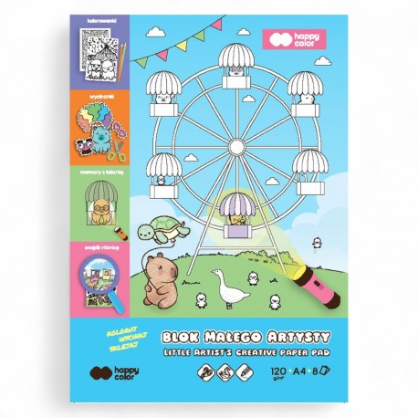 032950 HAPPY COLOR BLOK KOLOROWANKA MAŁEGO ARTYSTY 8 ark. GDD