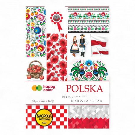 038013 HAPPY COLOR BLOK Z MOTYWAMI POLSKA16 ark. GDD