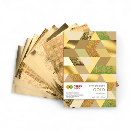 037160 HAPPY COLOR BLOK GOLD 10 ark. GDD