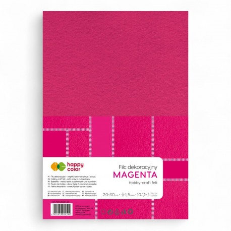 020599 HAPPY COLOR FILC DEKORACYJNY MAGENTA GDD
