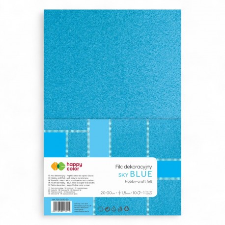 013515 HAPPY COLOR FILC DEKORACYJNY BŁĘKITNY GDD
