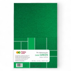 013676 HAPPY COLOR FILC DEKORACYJNY CIEMNOZIELONY GDD