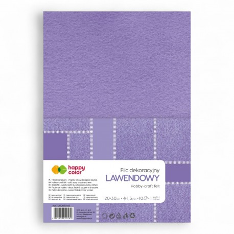 020582 HAPPY COLOR FILC DEKORACYJNY LAWENDOWY GDD
