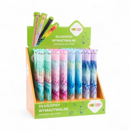032738 HAPPY COLOR DŁUGOPIS WYMAZYWALNY USZAKI FLUFFI MIX GDD