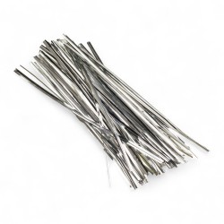 702819 DRUCIKI W PLASTIKU SREBRNE 18 cm 50 szt. BREWIS