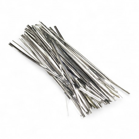 702819 DRUCIKI W PLASTIKU SREBRNE 18 cm 50 szt. BREWIS