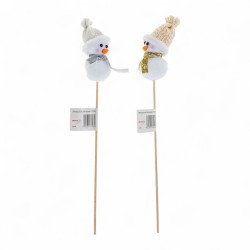 708095 DEKORACJAMIX ZAWIESZKA 29 cm BAŁWAN BOŻE NARODZENIE 2 wz. BREWIS