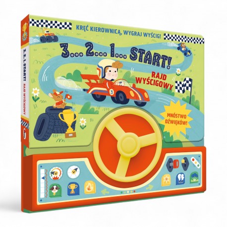 815833 3..2..1.. START! RAJD WYŚCIGOWY KSIĄŻKA DŹWIĘKOWA Z KIEROWNICĄ MOREX