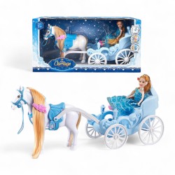 497030 ZESTAW KARETA Z LALKA + AKCESORIA BIGTOYS