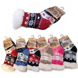 168265 SKARPETKI DZIECIĘCE GRUBE SKARPETY ANTYPOŚLIZG MIX WZORÓW