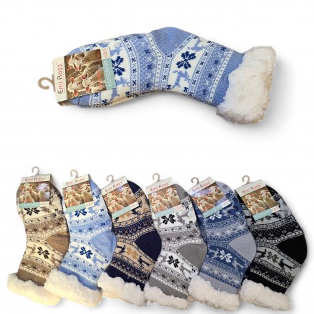 461489 SKARPETKI DZIECIĘCE GRUBE SKARPETY ANTYPOŚLIZG MIX WZORÓW ŚWIĄTECZNYCH