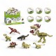 691488 KLOCKI DINOZAUR W KULI 1 szt. MIX