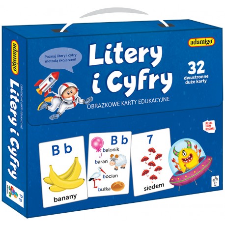 007714 ADAMIGO GRA EDUKACYJNA LITERY I CYFRY