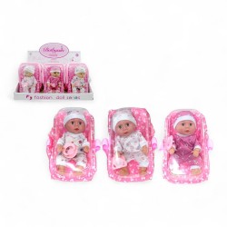 995883 LALKA W NOSIDEŁKU ZE SMOCZKIEM 25 CM DISPLAY 3 WZORY GAZELO