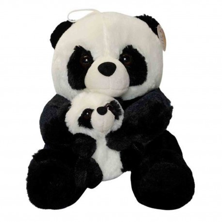 243599 DEEF PLUSZAK PLUSZOWA PANDA Z MŁODYM 30 CM