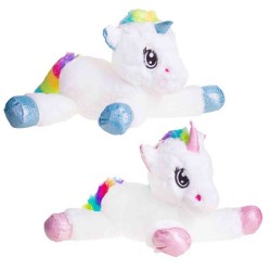 243230 DEEF PLUSZAK PLUSZOWY JEDNOROŻEC LEŻĄCY 60CM 2 KOLORY