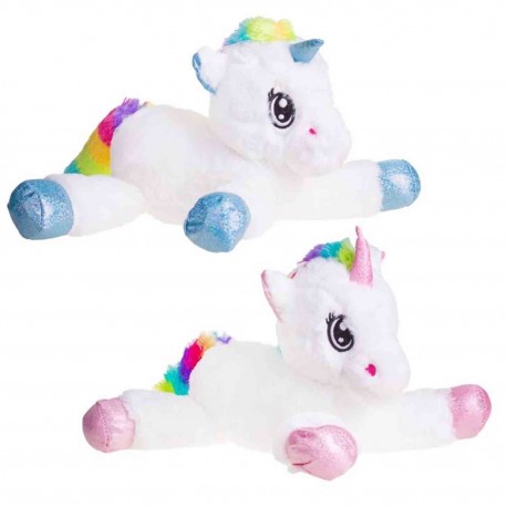 243230 DEEF PLUSZAK PLUSZOWY JEDNOROŻEC LEŻĄCY 60CM 2 KOLORY
