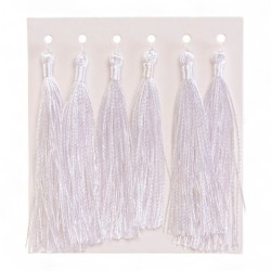 707142 FRĘDZELKI CHWOSTY OZDOBNE 6 szt. BIAŁY BREWIS