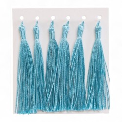 707159 FRĘDZELKI CHWOSTY OZDOBNE 6 szt. NIEBIESKI BREWIS