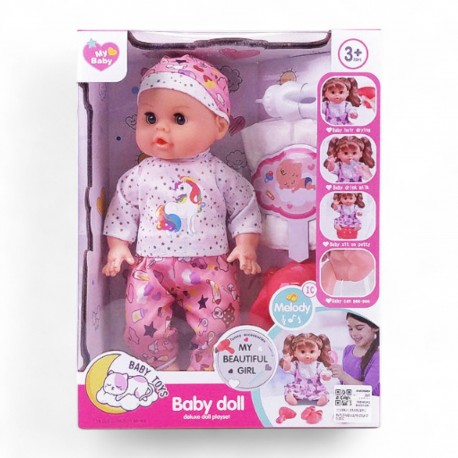 482418 LALKA BOBAS Z DŻWIĘKIEM 30 cm BIGTOYS