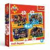 34348 TREFL PUZZLE 4w1 STRAŻAK SAM, STRAŻAK NA SYGNALE 4+
