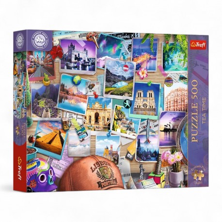 37616 TREFL PUZZLE 500 EL. WSPOMNIENIA Z PODRÓŻY, TEA TIME, PREMIUM PLUS QUALITY