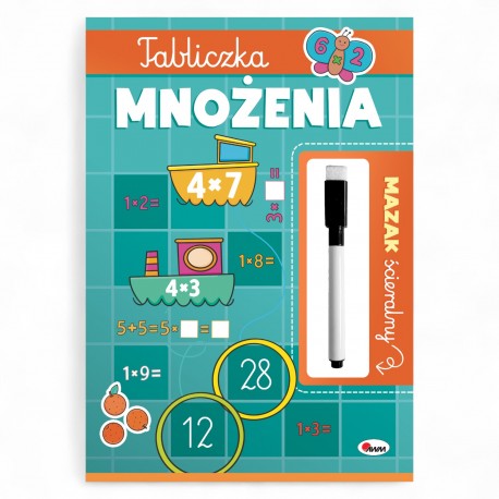 815734 MAZAK ŚCIERALNY TABLICZKA MNOŻENIA MOREX