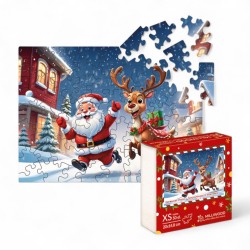 050929 MILLIWOOD PUZZLE 50 el. DREWNIANE MIKOŁAJ I RENIFER ALEXANDER