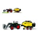 591844 TRAKTOR Z MASZYNĄ ROLNICZĄ - PRASA I CHWYTAK 67 CM GAZELO